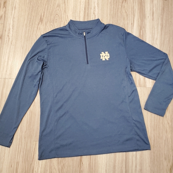 (2) Norte Dame XL Quarter-Zip Pullovers Mens Lightweight Sports College Football - Picture 7 of 15